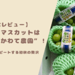 【実食レビュー】シャインマスカットはやっぱり“かわて農園”！節約家族がリピートする初秋の贅沢